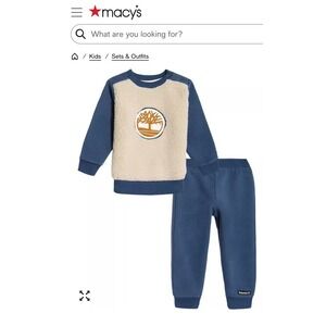 Timberland Boys 2 Piece Jogger Set - 18 Months New with Tags